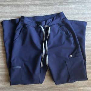 Navy blue figs scrub pants. Small petite.